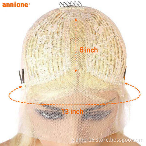 Free Sample 13x4 Lace Blonde 613 Long Bone Straight Wig Brazilian T Part Lace Front Remy Human Hair Wigs